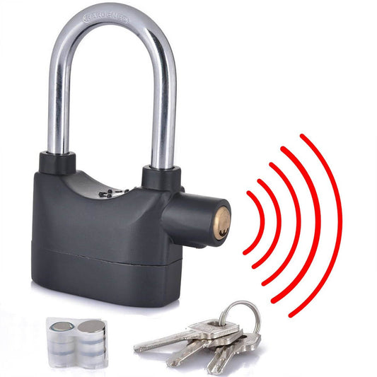 Big Size Anti-Theft Security Alarm Lock for Bike, Bicycle & Door 110dB Loud Alarm Heavy Duty Alarm Lock