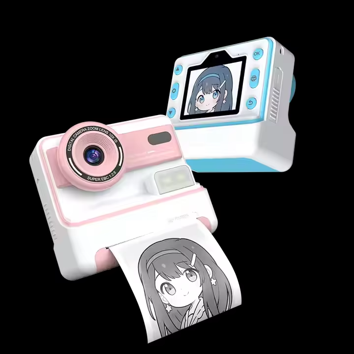 2025 New Arrival Dual Lens Instant Print Camera for Kids Vintage Camera in Travel with Thermal Print Function
