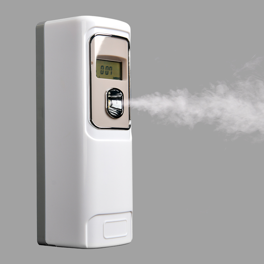 Automatic Perfume Aerosol Dispenser – Battery Operated Air Freshener Spray for Home, Office & Hotel Use ABS Plastic Room Fragrance Machine