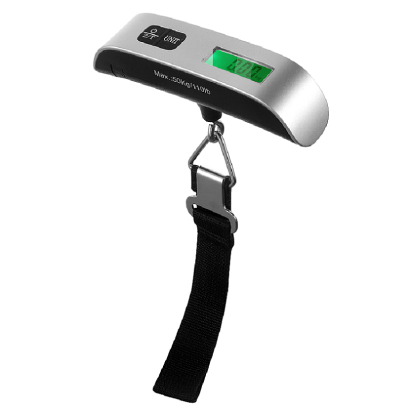 50kg / 110lbs Digital Luggage Scale – Portable Hanging Travel Weighing Scale with LCD Display