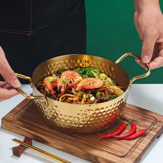 Korean Style 430 Stainless Steel Multifunction Cooking Pot – Large Capacity Soup & Stew Stockpot for Gas & Induction Cooker