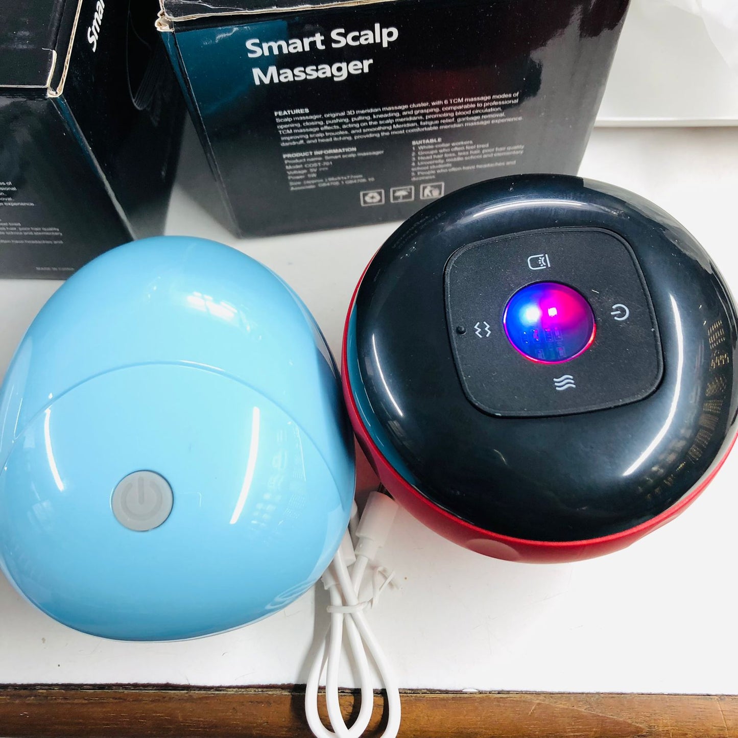 Electric Vacuum Cupping Anti-Cellulite Body Slimming Device with Red Light Heating & Rechargeable Electric Scalp Head Massager – 2 in 1 Health Care Combo