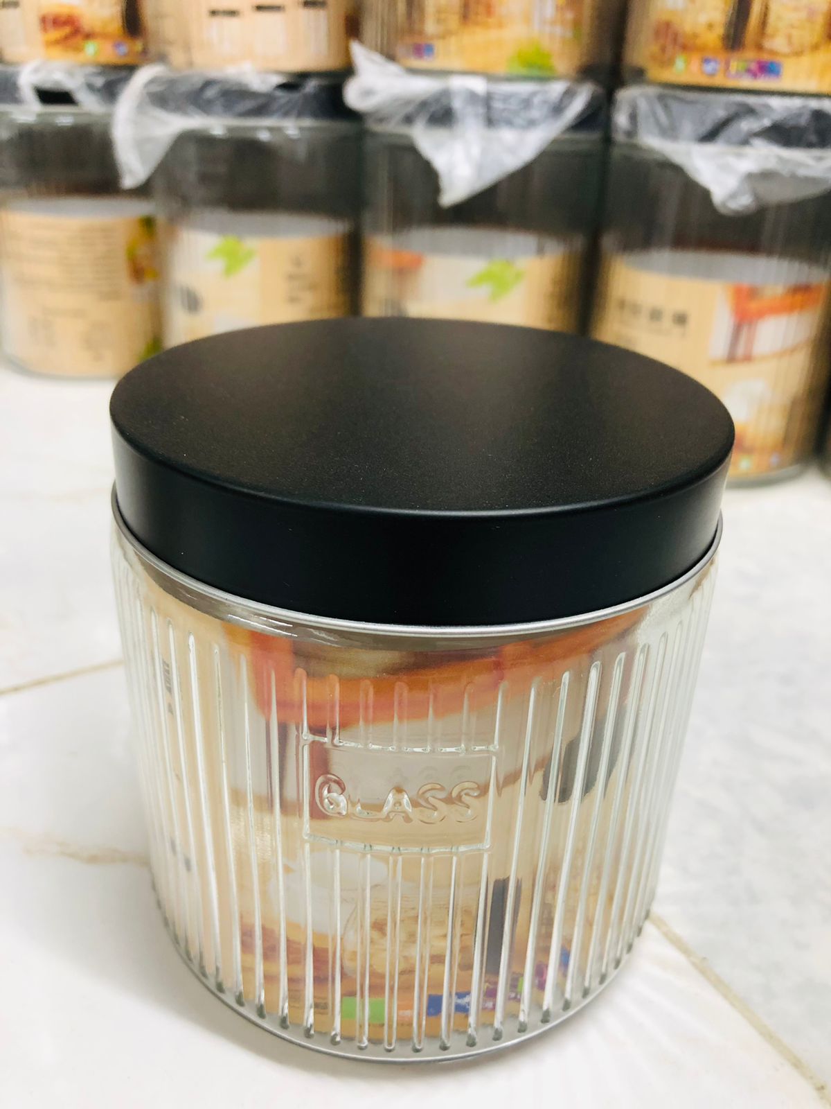 Premium Thickened Glass Storage Jar – 900ml / 1250ml / 1750ml | Airtight & Leak-Proof