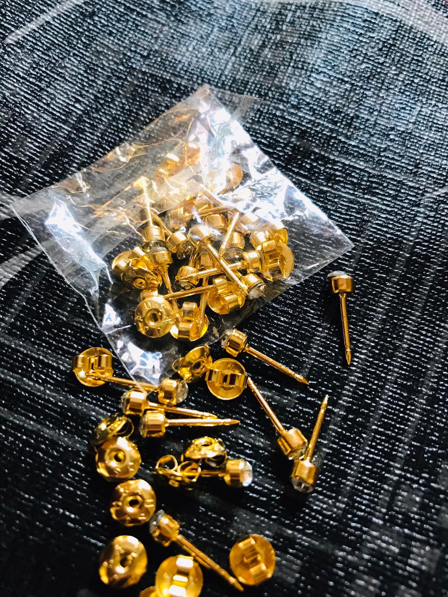 24 Pcs Women’s Stainless Steel Earrings Set – Classic Gold Clip-On Body Jewelry