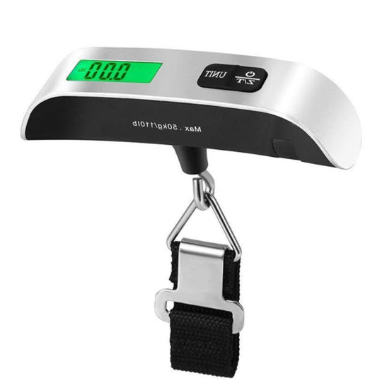 50kg / 110lbs Digital Luggage Scale – Portable Hanging Travel Weighing Scale with LCD Display