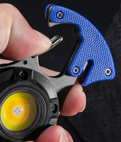 Magnetic Mini Keychain Flashlight & Cigar Lighter | Portable LED Torch with Bottle Opener | Rechargeable Aluminum Emergency Light for Camping