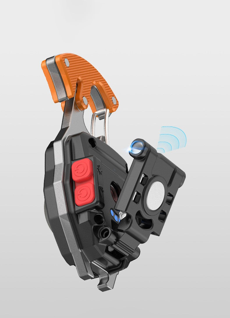 Magnetic Mini Keychain Flashlight & Cigar Lighter | Portable LED Torch with Bottle Opener | Rechargeable Aluminum Emergency Light for Camping