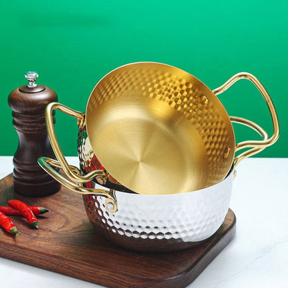 Korean Style 430 Stainless Steel Multifunction Cooking Pot – Large Capacity Soup & Stew Stockpot for Gas & Induction Cooker