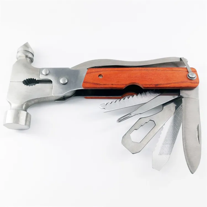 12 in 1 Portable Stainless Steel Outdoor Camping Safety Belt Cutter & Car Window Escape Tool Hammer