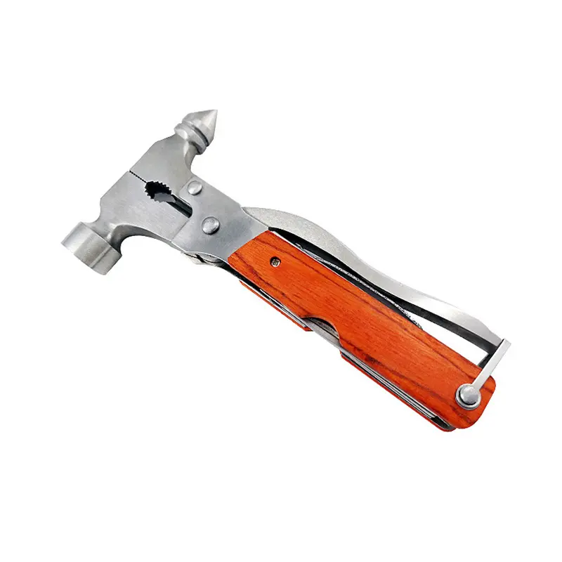 12 in 1 Portable Stainless Steel Outdoor Camping Safety Belt Cutter & Car Window Escape Tool Hammer