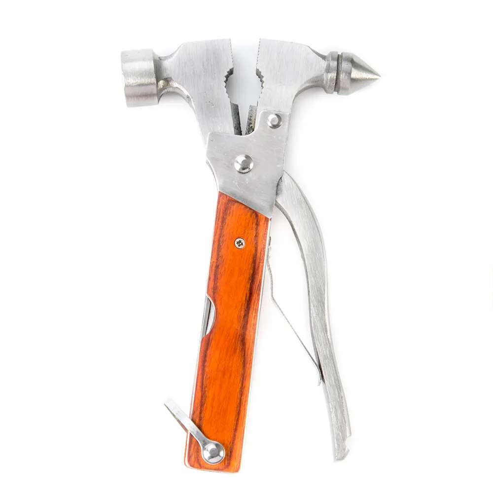 12 in 1 Portable Stainless Steel Outdoor Camping Safety Belt Cutter & Car Window Escape Tool Hammer