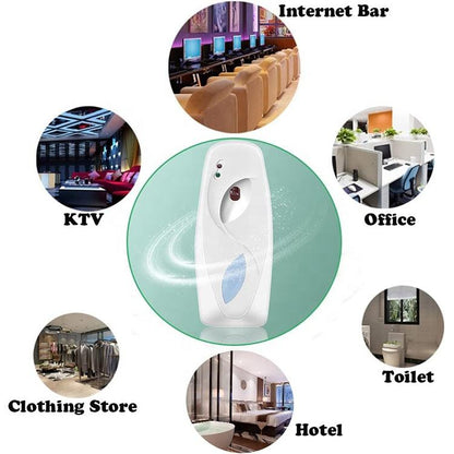 Automatic Air Freshener Spray Dispenser Set – Odor Purifying Fragrance for Home, Office & Car