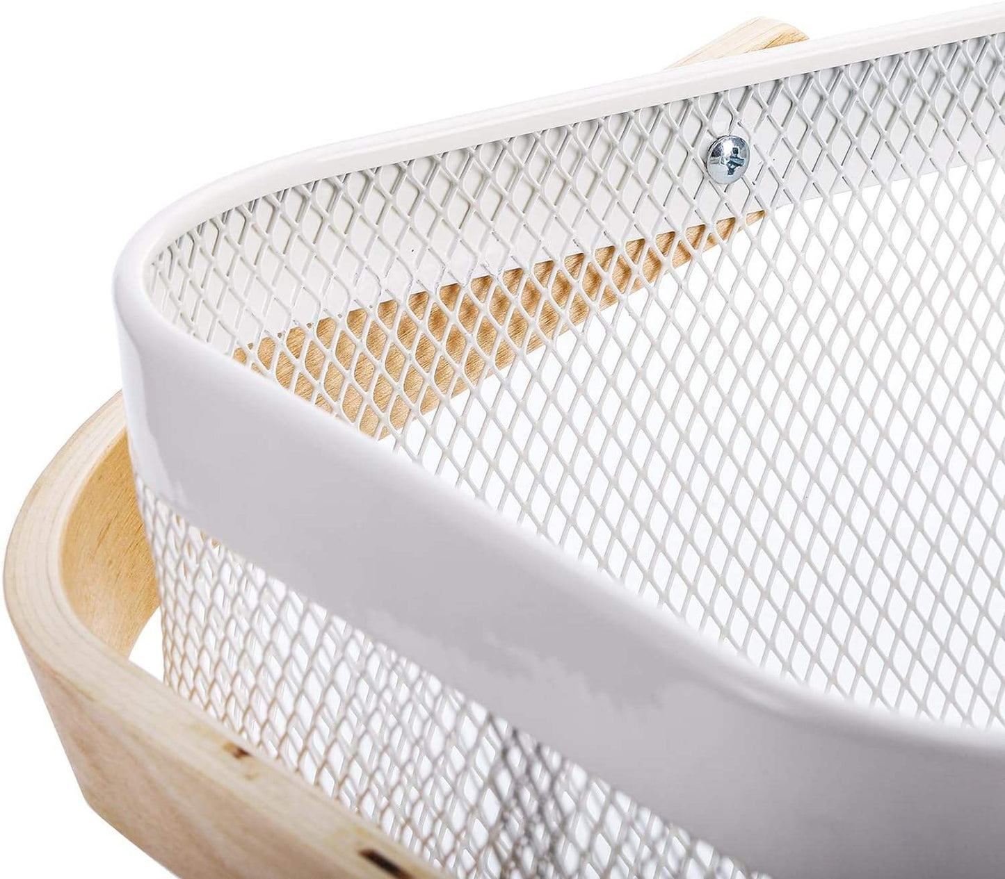 High-Quality Metal Storage Basket – Rustic Rectangle Fruit & Vegetable Organizer