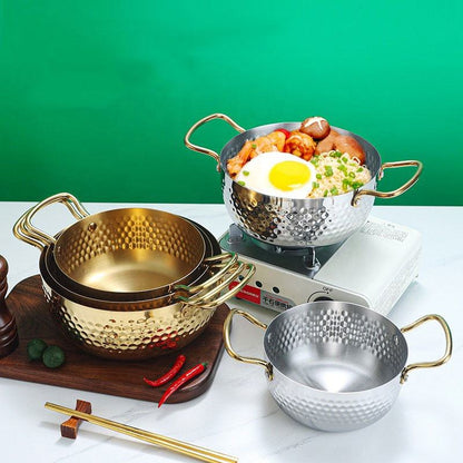 Korean Style 430 Stainless Steel Multifunction Cooking Pot – Large Capacity Soup & Stew Stockpot for Gas & Induction Cooker