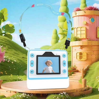 New Kids Dual Lens Instant Thermal Print Retro Camera – Fun Digital Camera with Filter & Full HD Video