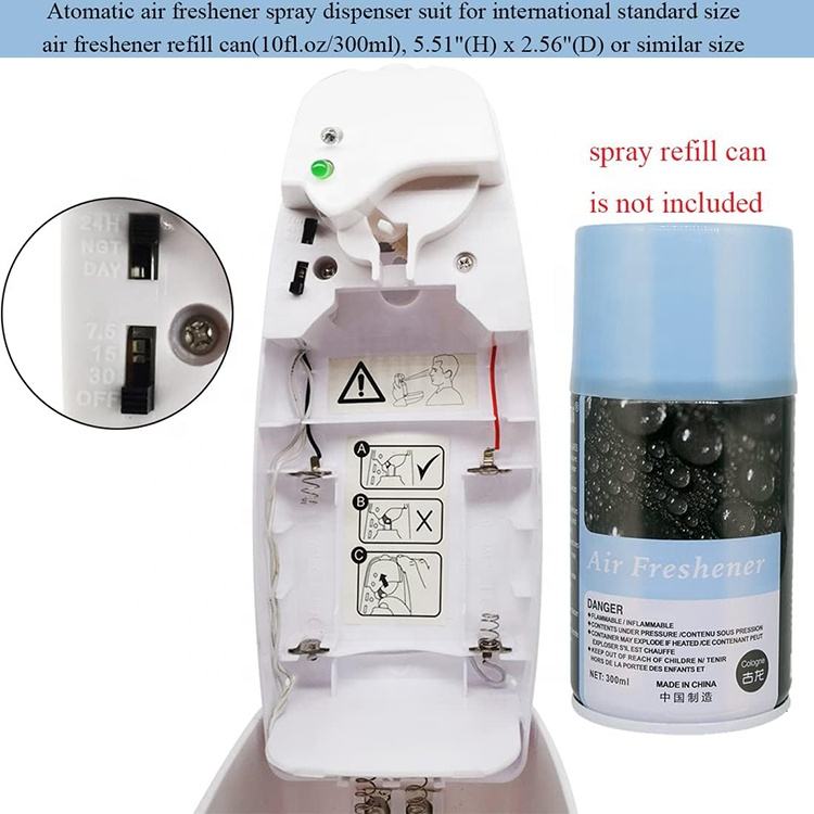 Automatic Air Freshener Spray Dispenser Set – Odor Purifying Fragrance for Home, Office & Car