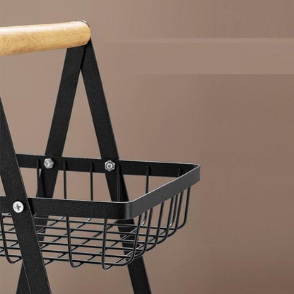 Metal Kitchen Storage Rack – Multifunction Fruit & Countertop Organizer Basket for Home, Office & Bathroom