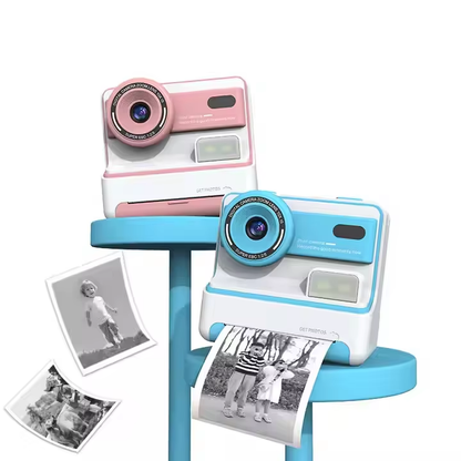 2025 New Arrival Dual Lens Instant Print Camera for Kids Vintage Camera in Travel with Thermal Print Function