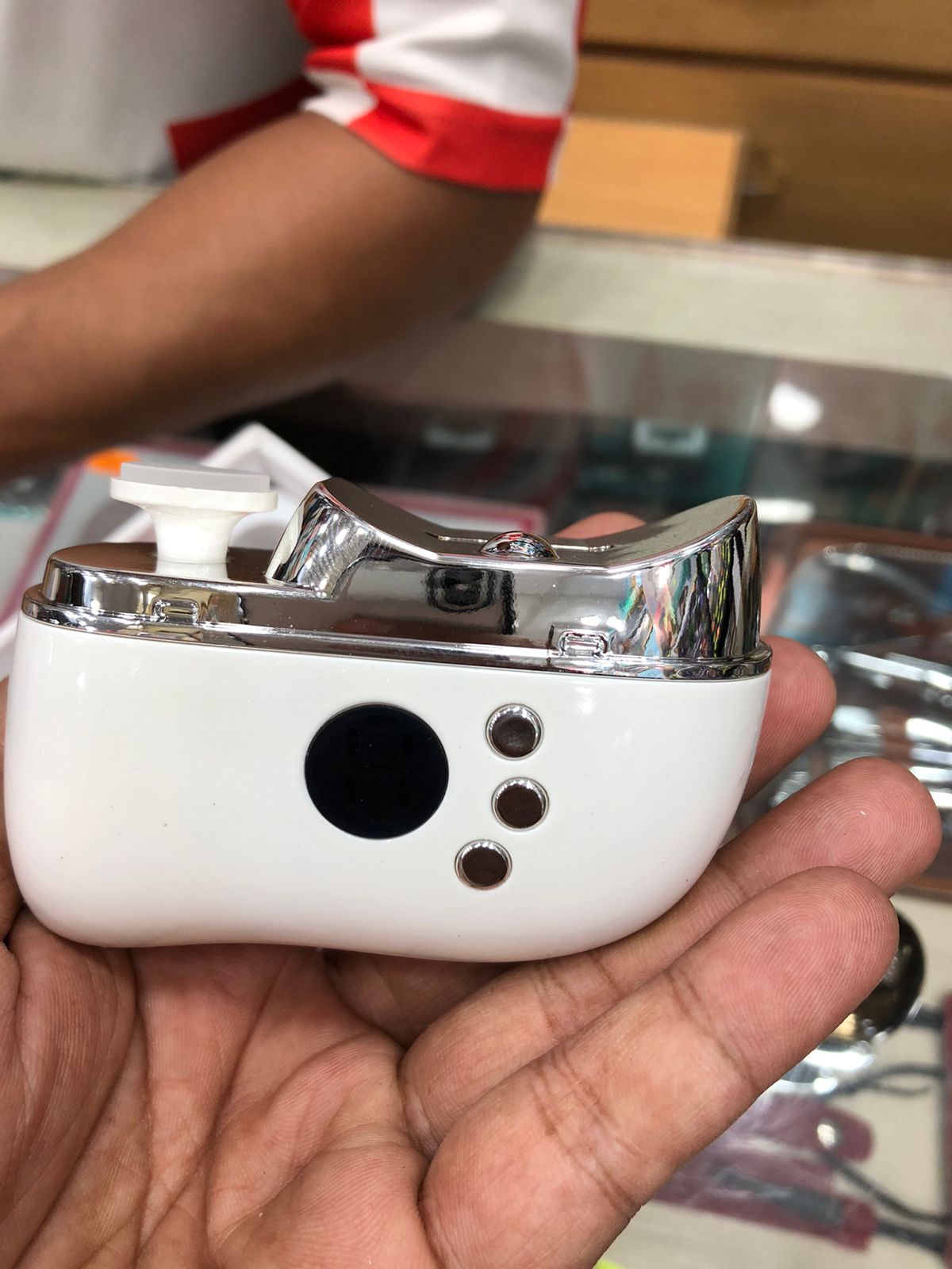 3-in-1 Rechargeable Electric Nail Clipper with Double-Head Nail Lamp – Automatic Nail Trimmer for Baby, Adult & Child (USB Charging, Stainless Steel