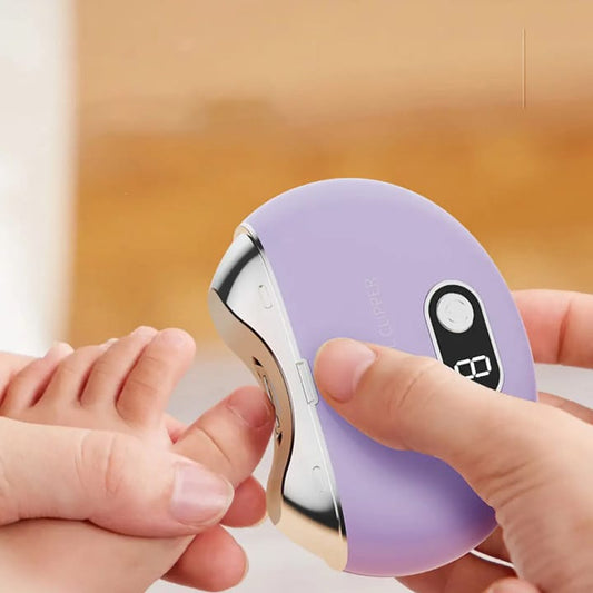 Electric Nail Trimmer Kit for Baby & Adults – Automatic Nail Clipper with USB Rechargeable 500mAh Battery | Safe Fingernail & Toenail Cutter | Portable Household Grooming Tool