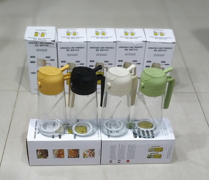 470ml Premium 2-in-1 Olive Oil Dispenser Bottle – Glass Oil Spray Bottle for Cooking, BBQ & Salad