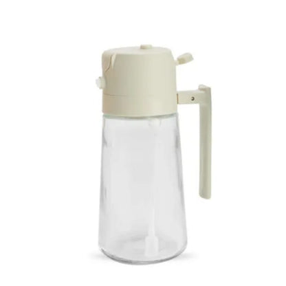 470ml Premium 2-in-1 Olive Oil Dispenser Bottle – Glass Oil Spray Bottle for Cooking, BBQ & Salad