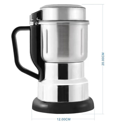 Multifunctional Electric Coffee Bean & Spice Grinder – 1000W Stainless Steel Mini Grinding Machine for Coffee, Pepper, Chili & Dry Food