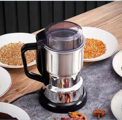 Multifunctional Electric Coffee Bean & Spice Grinder – 1000W Stainless Steel Mini Grinding Machine for Coffee, Pepper, Chili & Dry Food