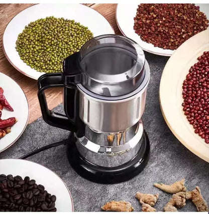Multifunctional Electric Coffee Bean & Spice Grinder – 1000W Stainless Steel Mini Grinding Machine for Coffee, Pepper, Chili & Dry Food
