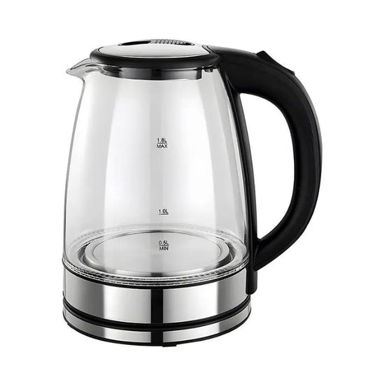 High Quality 2L Glass Electric Kettle – 1500W Fast Boil | Portable Cordless Household Kettle with Auto Shut-Off & Mechanical Control