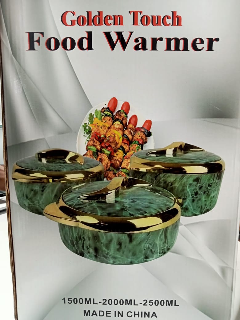 Premium 3-Piece Stainless Steel Hot Pot Food Warmer Set – 1.5L, 2L & 2.5L | Metal Lunch Box | Double Layer Insulated Food Keeper