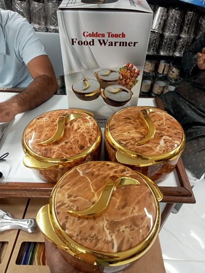 Premium 3-Piece Stainless Steel Hot Pot Food Warmer Set – 1.5L, 2L & 2.5L | Metal Lunch Box | Double Layer Insulated Food Keeper