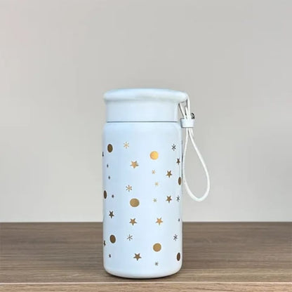 Cute Creative Portable Stainless Steel Insulated Cup 280ml – Thickened Durable 304 Steel Travel Mug (6–12 Hours Thermal Insulation)