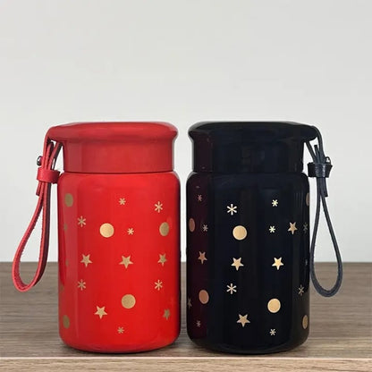 Cute Creative Portable Stainless Steel Insulated Cup 280ml – Thickened Durable 304 Steel Travel Mug (6–12 Hours Thermal Insulation)