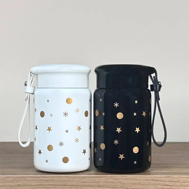 Cute Creative Portable Stainless Steel Insulated Cup 280ml – Thickened Durable 304 Steel Travel Mug (6–12 Hours Thermal Insulation)