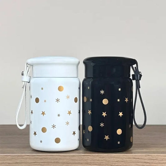 Cute Creative Portable Stainless Steel Insulated Cup 280ml – Thickened Durable 304 Steel Travel Mug (6–12 Hours Thermal Insulation)