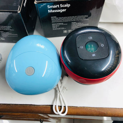 Electric Vacuum Cupping Anti-Cellulite Body Slimming Device with Red Light Heating & Rechargeable Electric Scalp Head Massager – 2 in 1 Health Care Combo