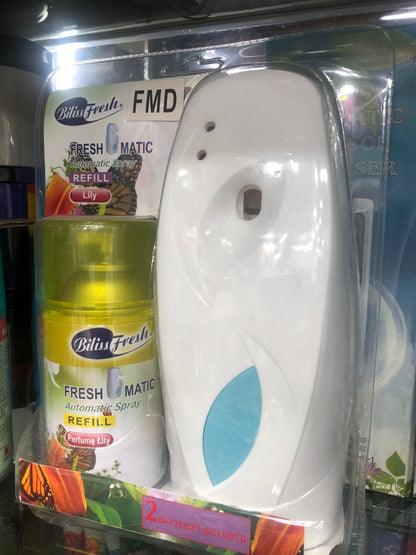 Automatic Air Freshener Spray Dispenser Set – Odor Purifying Fragrance for Home, Office & Car