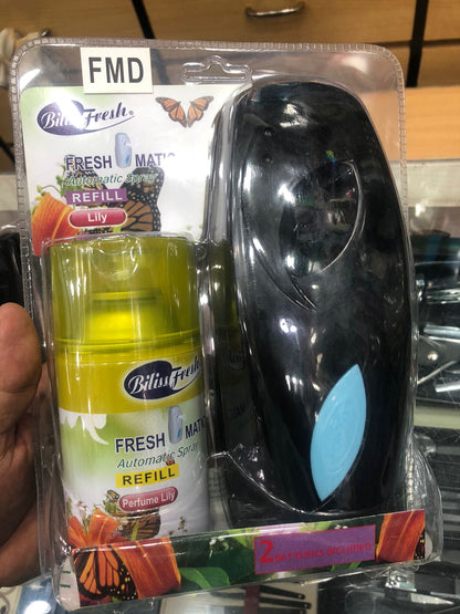 Automatic Air Freshener Spray Dispenser Set – Odor Purifying Fragrance for Home, Office & Car