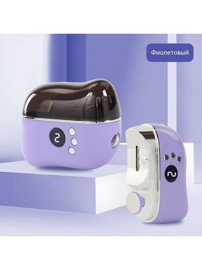 3-in-1 Rechargeable Electric Nail Clipper with Double-Head Nail Lamp – Automatic Nail Trimmer for Baby, Adult & Child (USB Charging, Stainless Steel