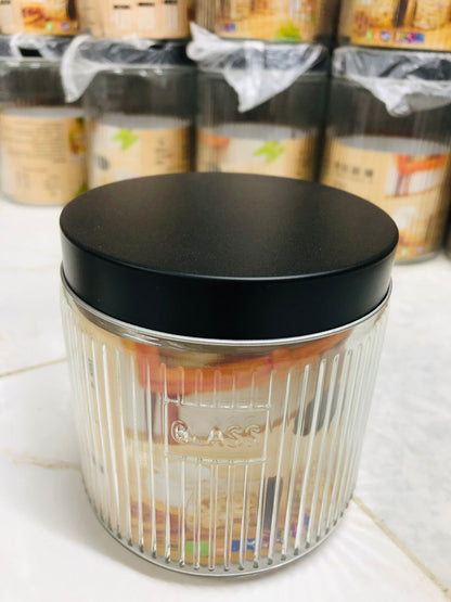 Premium Thickened Glass Storage Jar – 900ml / 1250ml / 1750ml | Airtight & Leak-Proof