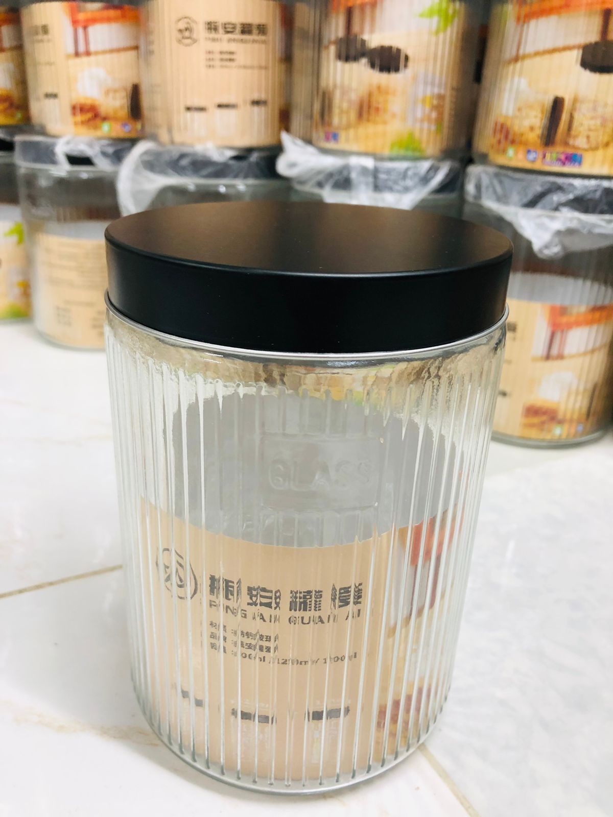 Premium Thickened Glass Storage Jar – 900ml / 1250ml / 1750ml | Airtight & Leak-Proof