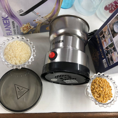 2-in-1 Electric Kitchen Combo – 300g Spices & Coffee Grinder + 7-Speed Handheld Egg Beater Mixer