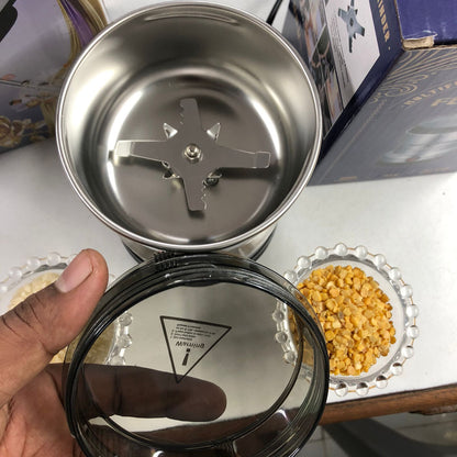 2-in-1 Electric Kitchen Combo – 300g Spices & Coffee Grinder + 7-Speed Handheld Egg Beater Mixer