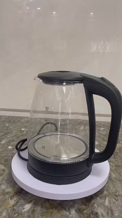High Quality 2L Glass Electric Kettle – 1500W Fast Boil | Portable Cordless Household Kettle with Auto Shut-Off & Mechanical Control