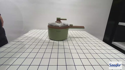 Sonifer 1.2L Stainless Steel Electric Multi Cooker – Mini Soup & Noodle Pot