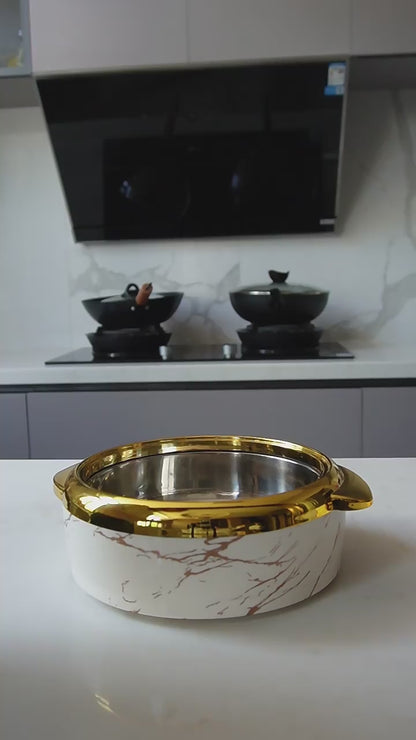 Premium 3-Piece Stainless Steel Hot Pot Food Warmer Set – 1.5L, 2L & 2.5L | Metal Lunch Box | Double Layer Insulated Food Keeper